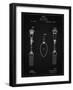 PP258-Vintage Black Antique Spoon and Fork Patent Poster-Cole Borders-Framed Giclee Print