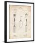 PP258-Vintage Parchment Antique Spoon and Fork Patent Poster-Cole Borders-Framed Giclee Print