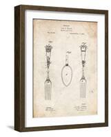 PP258-Vintage Parchment Antique Spoon and Fork Patent Poster-Cole Borders-Framed Giclee Print