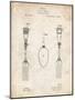PP258-Vintage Parchment Antique Spoon and Fork Patent Poster-Cole Borders-Mounted Giclee Print