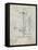 PP26 Antique Grid Parchment-Borders Cole-Framed Stretched Canvas