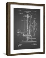 PP26 Black Grid-Borders Cole-Framed Giclee Print