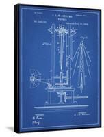 PP26 Blueprint-Borders Cole-Framed Stretched Canvas