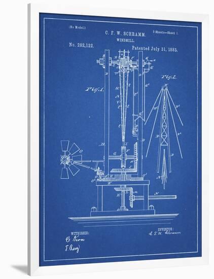 PP26 Blueprint-Borders Cole-Framed Giclee Print