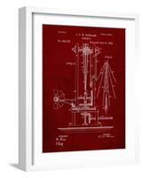 PP26 Burgundy-Borders Cole-Framed Giclee Print