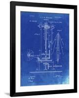 PP26 Faded Blueprint-Borders Cole-Framed Giclee Print