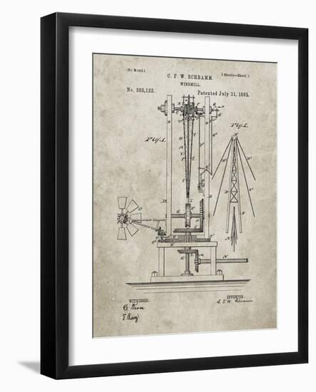 PP26 Sandstone-Borders Cole-Framed Giclee Print