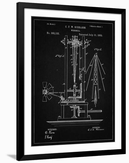 PP26 Vintage Black-Borders Cole-Framed Giclee Print