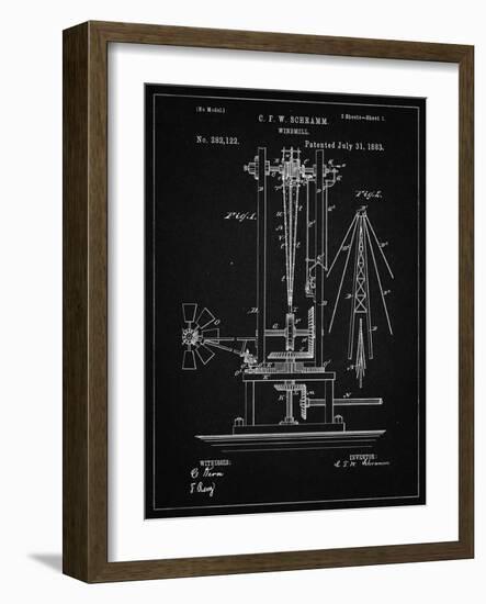 PP26 Vintage Black-Borders Cole-Framed Giclee Print