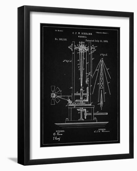 PP26 Vintage Black-Borders Cole-Framed Giclee Print