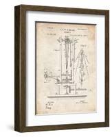 PP26 Vintage Parchment-Borders Cole-Framed Giclee Print