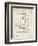 PP26 Vintage Parchment-Borders Cole-Framed Giclee Print
