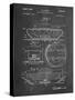 PP262-Chalkboard Military Self Digging Tank Patent Poster-Cole Borders-Stretched Canvas