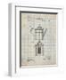 PP27 Antique Grid Parchment-Borders Cole-Framed Giclee Print