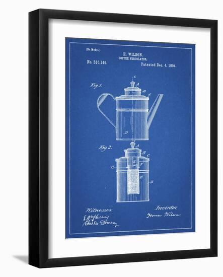 PP27 Blueprint-Borders Cole-Framed Giclee Print