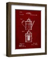 PP27 Burgundy-Borders Cole-Framed Giclee Print