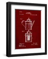 PP27 Burgundy-Borders Cole-Framed Giclee Print