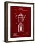 PP27 Burgundy-Borders Cole-Framed Giclee Print