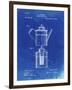 PP27 Faded Blueprint-Borders Cole-Framed Giclee Print