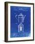 PP27 Faded Blueprint-Borders Cole-Framed Giclee Print