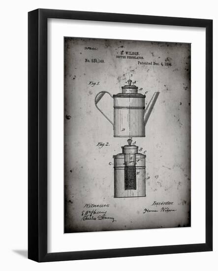 PP27 Faded Grey-Borders Cole-Framed Giclee Print