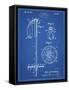 PP270-Blueprint Vintage Ski Pole Patent Poster-Cole Borders-Framed Stretched Canvas