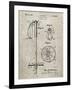 PP270-Sandstone Vintage Ski Pole Patent Poster-Cole Borders-Framed Giclee Print