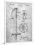 PP270-Slate Vintage Ski Pole Patent Poster-Cole Borders-Framed Giclee Print