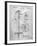 PP270-Slate Vintage Ski Pole Patent Poster-Cole Borders-Framed Giclee Print