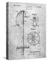 PP270-Slate Vintage Ski Pole Patent Poster-Cole Borders-Stretched Canvas