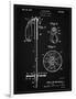 PP270-Vintage Black Vintage Ski Pole Patent Poster-Cole Borders-Framed Giclee Print
