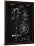 PP270-Vintage Black Vintage Ski Pole Patent Poster-Cole Borders-Framed Premium Giclee Print