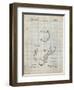 PP271-Antique Grid Parchment Vintage Baseball 1924 Patent Poster-Cole Borders-Framed Giclee Print