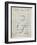 PP271-Antique Grid Parchment Vintage Baseball 1924 Patent Poster-Cole Borders-Framed Giclee Print