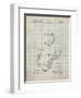 PP271-Antique Grid Parchment Vintage Baseball 1924 Patent Poster-Cole Borders-Framed Giclee Print