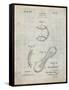 PP271-Antique Grid Parchment Vintage Baseball 1924 Patent Poster-Cole Borders-Framed Stretched Canvas