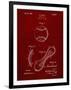 PP271-Burgundy Vintage Baseball 1924 Patent Poster-Cole Borders-Framed Giclee Print