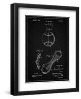 PP271-Vintage Black Vintage Baseball 1924 Patent Poster-Cole Borders-Framed Premium Giclee Print