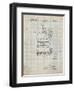 PP272-Antique Grid Parchment Denkert Baseball Glove Patent Poster-Cole Borders-Framed Giclee Print