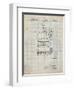 PP272-Antique Grid Parchment Denkert Baseball Glove Patent Poster-Cole Borders-Framed Giclee Print