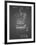 PP272-Black Grid Denkert Baseball Glove Patent Poster-Cole Borders-Framed Giclee Print