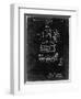 PP272-Black Grunge Denkert Baseball Glove Patent Poster-Cole Borders-Framed Premium Giclee Print