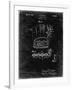 PP272-Black Grunge Denkert Baseball Glove Patent Poster-Cole Borders-Framed Giclee Print