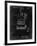 PP272-Black Grunge Denkert Baseball Glove Patent Poster-Cole Borders-Framed Giclee Print