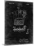 PP272-Black Grunge Denkert Baseball Glove Patent Poster-Cole Borders-Mounted Giclee Print
