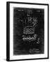 PP272-Black Grunge Denkert Baseball Glove Patent Poster-Cole Borders-Framed Giclee Print