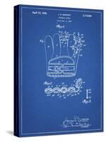 PP272-Blueprint Denkert Baseball Glove Patent Poster-Cole Borders-Stretched Canvas