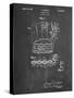 PP272-Chalkboard Denkert Baseball Glove Patent Poster-Cole Borders-Stretched Canvas