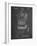 PP272-Chalkboard Denkert Baseball Glove Patent Poster-Cole Borders-Framed Giclee Print