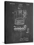 PP272-Chalkboard Denkert Baseball Glove Patent Poster-Cole Borders-Stretched Canvas